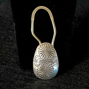 AUTHENTIC HAND STAMPED STERLING SILVER KEY CHAIN